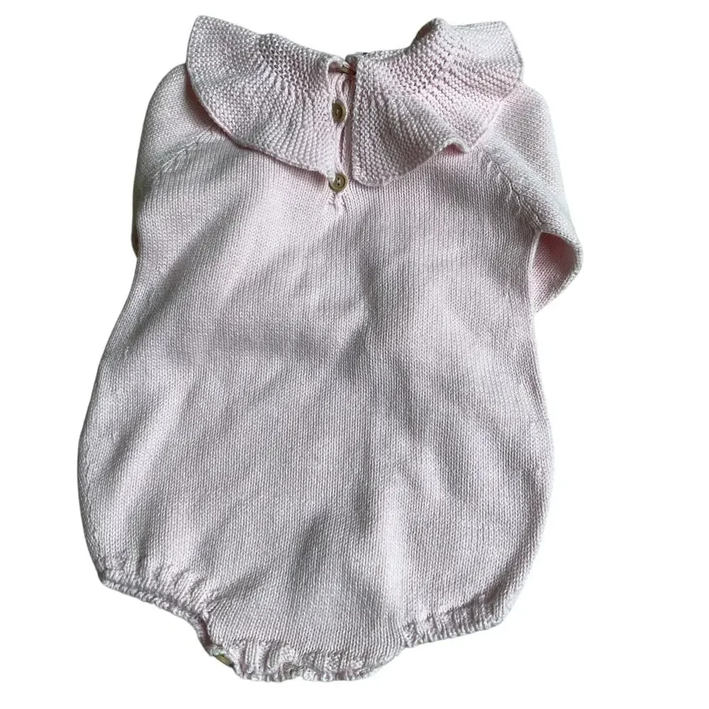 Mi Lucero Pink Ruffle Collar Bubble size 9‎ mo